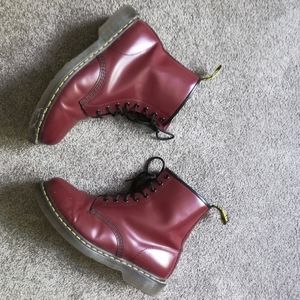 Burgundy Dr. Martens 1460 size 12M